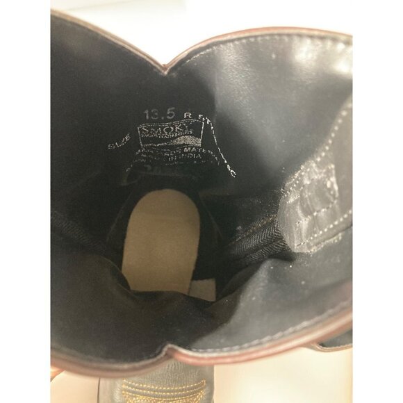 Boys‎ Smoky Mountain Brown Faux Leather Cowboy Boots 13.5 - Picture 7 of 7